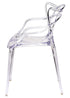 Chivari Clear Resin Orbit Chair CSRC-ZG-T