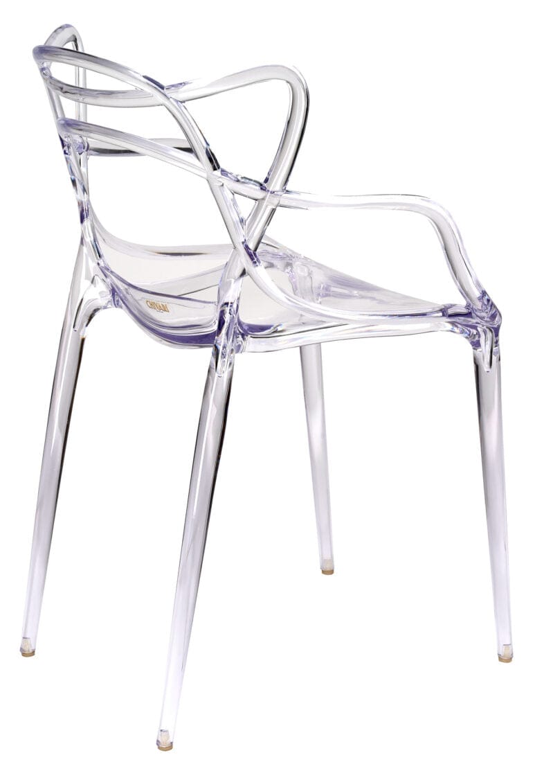 Chivari Clear Resin Orbit Chair CSRC-ZG-T