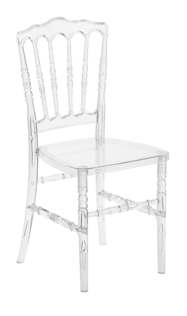 Clear Resin ProClear Napoleon Chair by Chivari CNRC-ZG-T