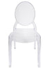 Chivari Clear Resin Oval Back Sophia Ghost Chair CGRS-ZG-T