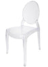 40 Chair Pack Clear Resin Oval Back Sophia Ghost Chair
