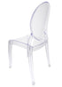 Chivari Clear Resin Oval Back Sophia Ghost Chair CGRS-ZG-T