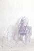 Chivari Clear Resin Oval Back Sophia Ghost Chair CGRS-ZG-T