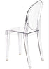 Chivari Clear Resin Oval Back Victoria Ghost Chair CGRVC-ZG-T
