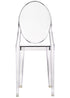 Chivari Clear Resin Oval Back Victoria Ghost Chair CGRVC-ZG-T