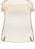 Chivari Gold Clear Resin Oval Back Sophia Ghost Chair CGSRG-ZG-T