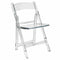 Chivari Clear Resin Folding Chair CFRCL2-HB-T
