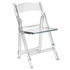 Chivari Clear Resin Folding Chair CFRCL2-HB-T