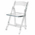 Chivari Clear Resin Folding Chair CFRCL2-HB-T