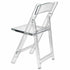 Chivari Clear Resin Folding Chair CFRCL2-HB-T