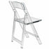 Chivari Clear Resin Folding Chair CFRCL2-HB-T