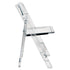 Chivari Clear Resin Folding Chair CFRCL4-HB-T