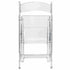 Chivari Clear Resin Folding Chair CFRCL2-HB-T