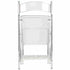 Chivari Clear Resin Folding Chair CFRCL2-HB-T