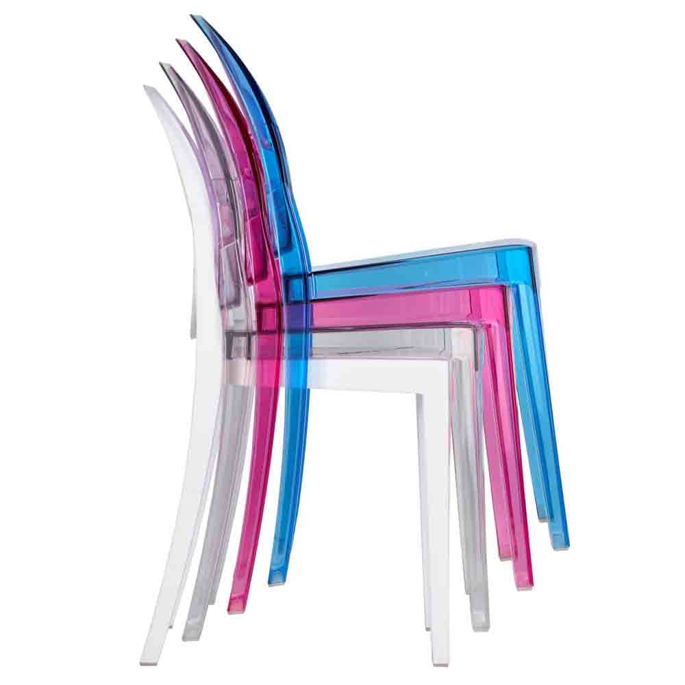 Chivari Clear Resin Kids Victoria Ghost Chair CGVRC-KID-ZG-T