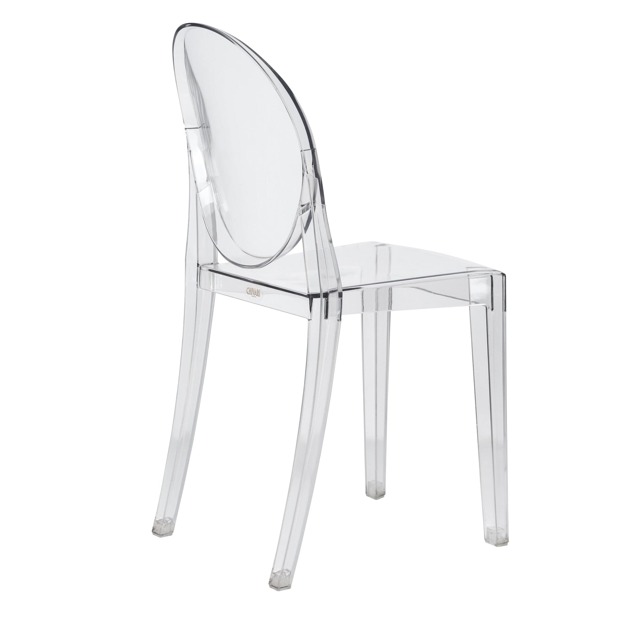 Chivari Clear Resin Kids Victoria Ghost Chair CGVRC-KID-ZG-T