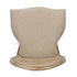 Chivari Antique Distressed Wood Louis Pop Chair Rattan Back and Beige Tweed Fabric Seat CLPWANTIQ-FR-ZG-T