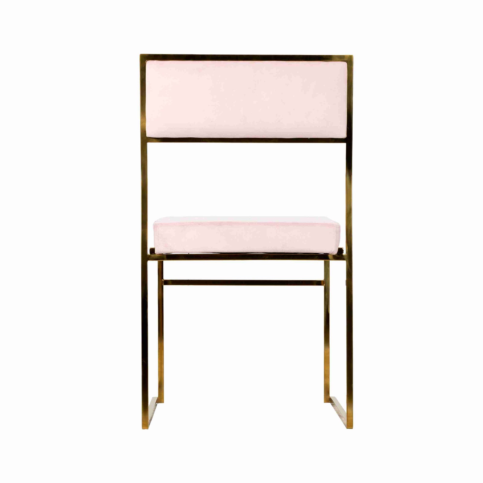 Chivari Melissa Chair in Gold Stainless Steel Frame with Blush Cushion Seat and Back CMMG-BLSH-KIT-AX