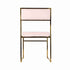 Chivari Melissa Chair in Gold Stainless Steel Frame with Blush Cushion Seat and Back CMMG-BLSH-KIT-AX