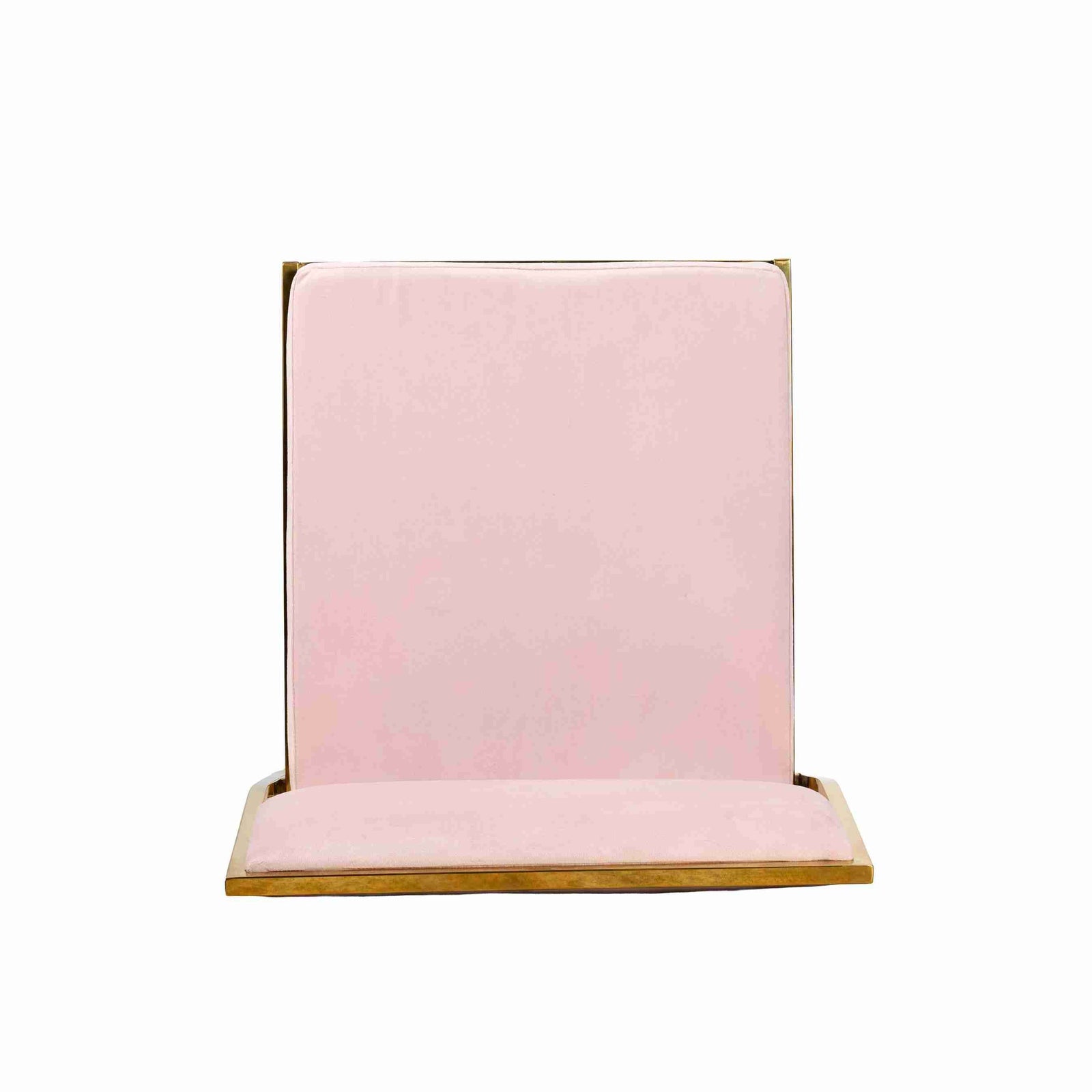 Chivari Melissa Chair in Gold Stainless Steel Frame with Blush Cushion Seat and Back CMMG-BLSH-KIT-AX