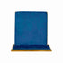 Chivari Melissa Chair in Gold Stainless Steel Frame with Blue Cushion Seat and Back CMMG-BLU-KIT-AX