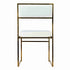 Chivari Melissa Chair in Gold Stainless Steel Frame with White Cushion Seat and Back CMMG-WHI-KIT-AX