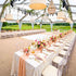 12' x 12' White Portable Dance Floor with Gold Edge Trim