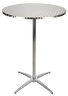 Chivari 32" Round Stainless Steel Bar Height Cocktail Table Kit TKITRD32SS-AX-T