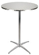 Chivari 32" Round Stainless Steel Bar Height Cocktail Table Kit TKITRD32SS-AX-T