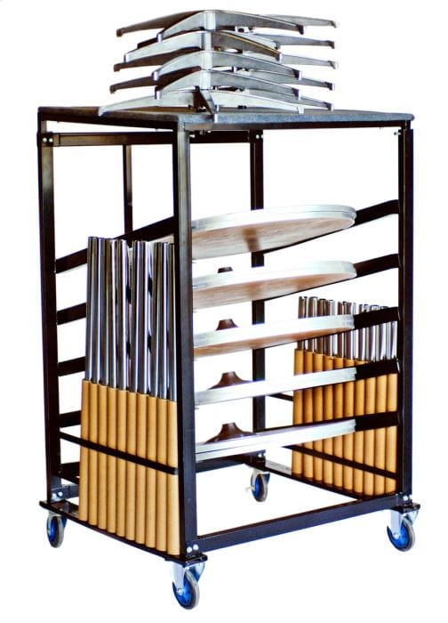 Chivari Steel Table Cart for 30" Cocktail Table Kits CART109-30-AX-T