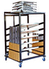 Chivari Steel Table Cart for 36" Cocktail Table Kits CART109-36-AX-T