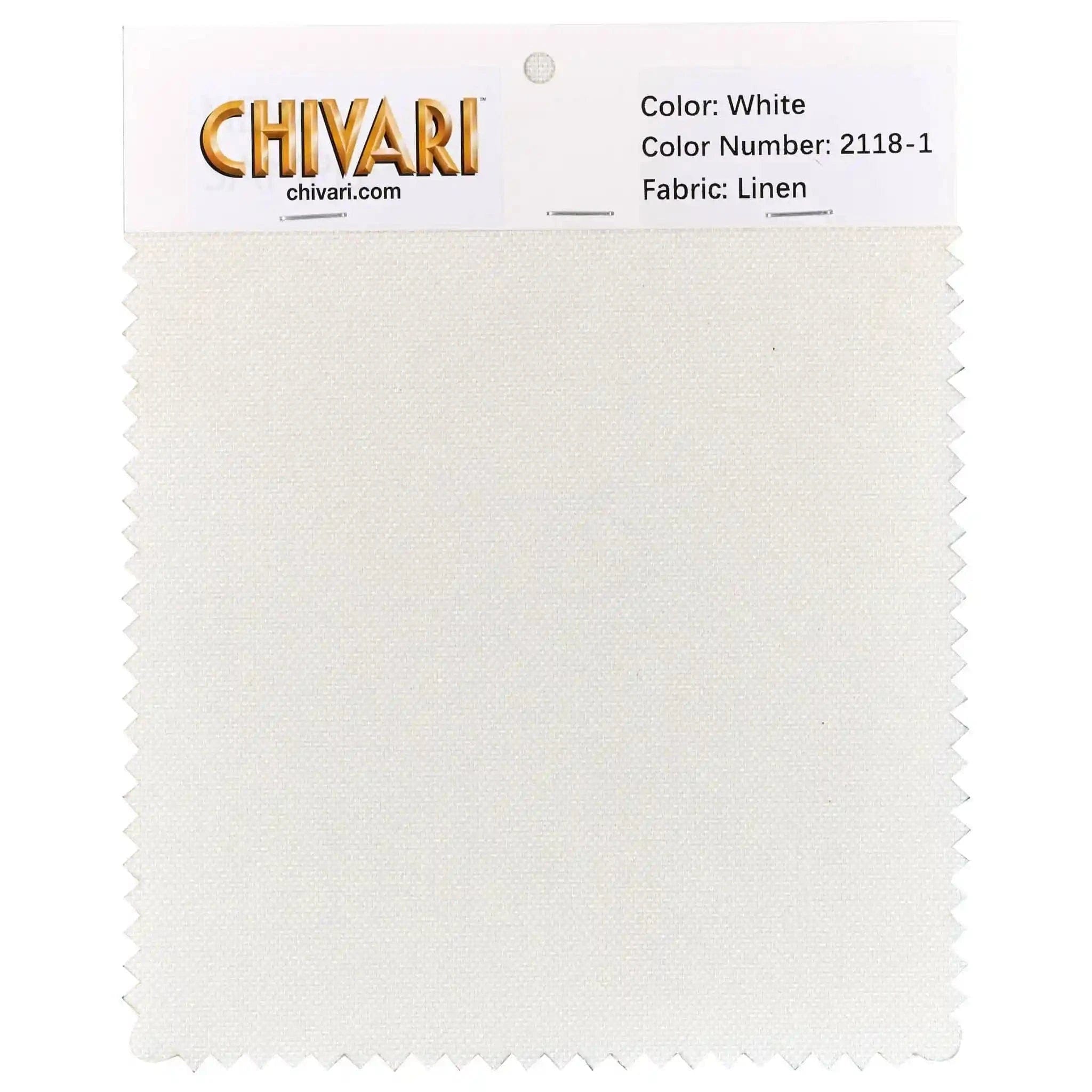 Chivari World’s Best Cushion Fabric Swatch - White Linen SW-L-P-A