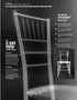Chivari Sparkling Silver Champagne Resin Steel Skeleton™ Chiavari Chair CCRCHSSP-STEEL-AX-T