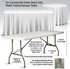 Chivari 72" x 30" (6 Foot) Rectangle Heavy Duty Plastic Folding Table TPLSRT7230-AX1-T