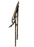 Chivari Vintage Copper/Gold Barcelona Bistro Barstool with Round Seat and Back (Per Chair Price Shown – Sold only in Quantities of 2) BBBMRC-AX-T