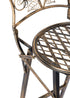 Chivari Vintage Copper/Gold Barcelona Bistro Barstool with Round Seat and Back (Per Chair Price Shown – Sold only in Quantities of 2) BBBMRC-AX-T