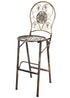 Chivari Vintage Copper/Gold Barcelona Bistro Barstool with Round Seat and Back (Per Chair Price Shown – Sold only in Quantities of 2) BBBMRC-AX-T