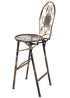 Chivari Vintage Copper/Gold Barcelona Bistro Barstool with Round Seat and Back (Per Chair Price Shown – Sold only in Quantities of 2) BBBMRC-AX-T