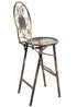 Chivari Vintage Copper/Gold Barcelona Bistro Barstool with Round Seat and Back (Per Chair Price Shown – Sold only in Quantities of 2) BBBMRC-AX-T