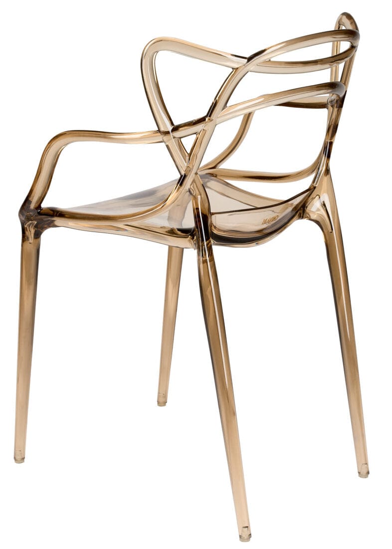 Chivari Copper Clear Resin Orbit Chair CSRT-ZG-T