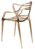 Chivari Copper Clear Resin Orbit Chair CSRT-ZG-T