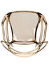 Chivari Copper Clear Resin Orbit Chair CSRT-ZG-T