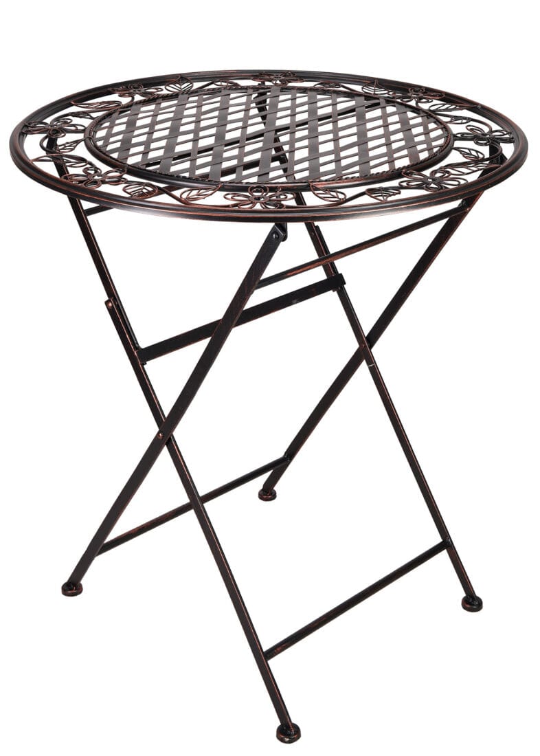 Chivari 28" Distressed Bronze Barcelona Bistro Table TBBMBR-AX-T