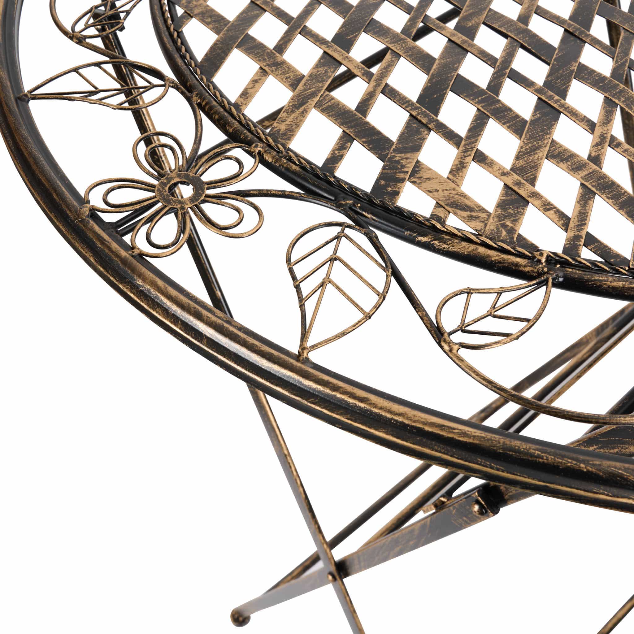 Chivari 32" Copper Barcelona Bistro Cocktail Table TBBBMC-AX-T