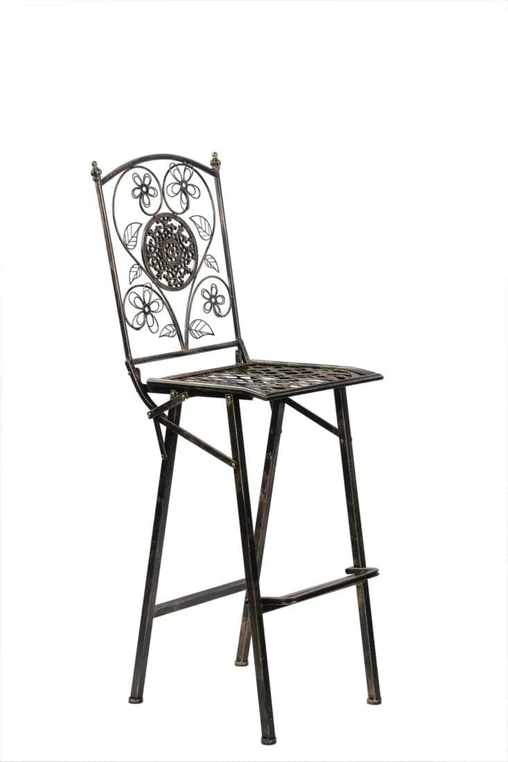 Chivari Barcelona Bistro Set in Copper includes 32" Cocktail Table and 2 Barstools BBBMC-KT-AX