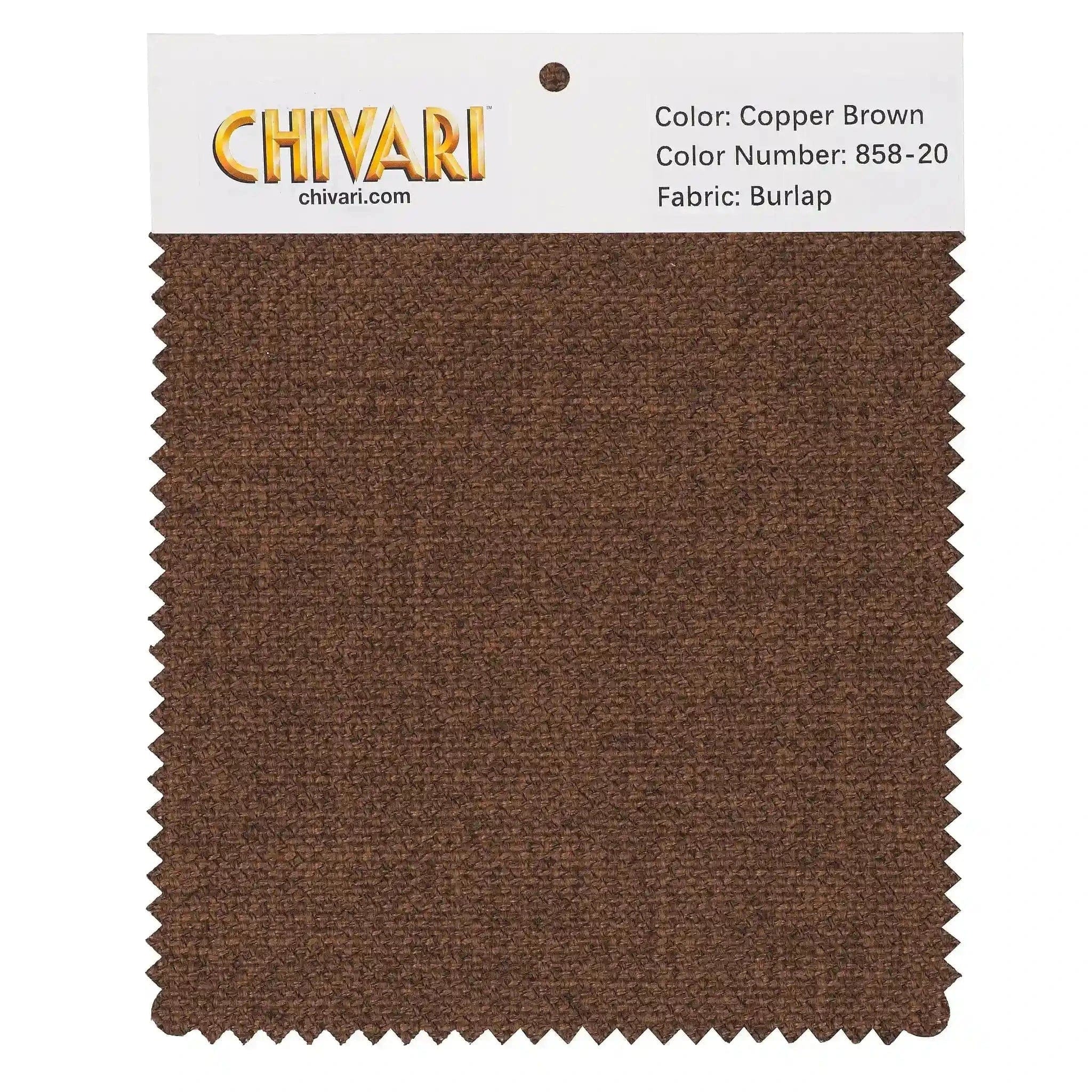 Chivari World’s Best Cushion Fabric Swatch – Copper Brown SW-B-CB-A