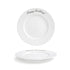Front of the House FOH COS064WHP21 Monaco 10.5" Superwhite Round Porcelain Plate - Case of 4 FOH-COS064WHP21