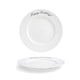 Front of the House FOH COS064WHP21 Monaco 10.5" Superwhite Round Porcelain Plate - Case of 4 FOH-COS064WHP21