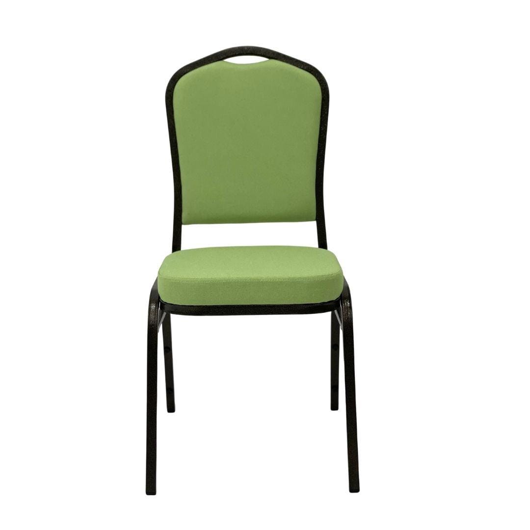 Chivari Sage Green Crown Back Banquet Chair on Gold Vein Frame CQCFSG-ZF-T