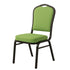 Chivari Sage Green Crown Back Banquet Chair on Gold Vein Frame CQCFSG-ZF-T